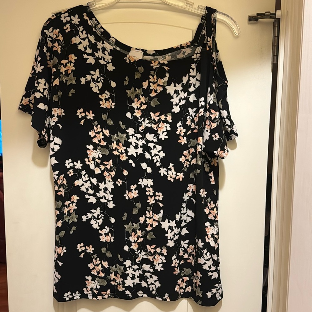 Kaileigh Black Floral Top